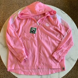 NWT PUMA Pink Windrunner